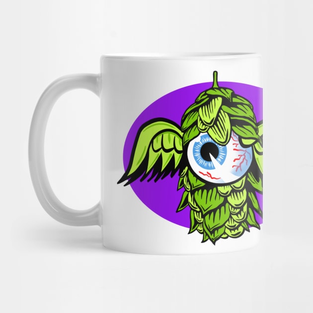 Flying Hop Eyeball by Mindy’s Beer Gear